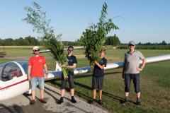 Erste Alleinflüge Tim und Ferdinand